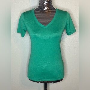 Nike Dri-fit Athletic Cut Tee Green XS